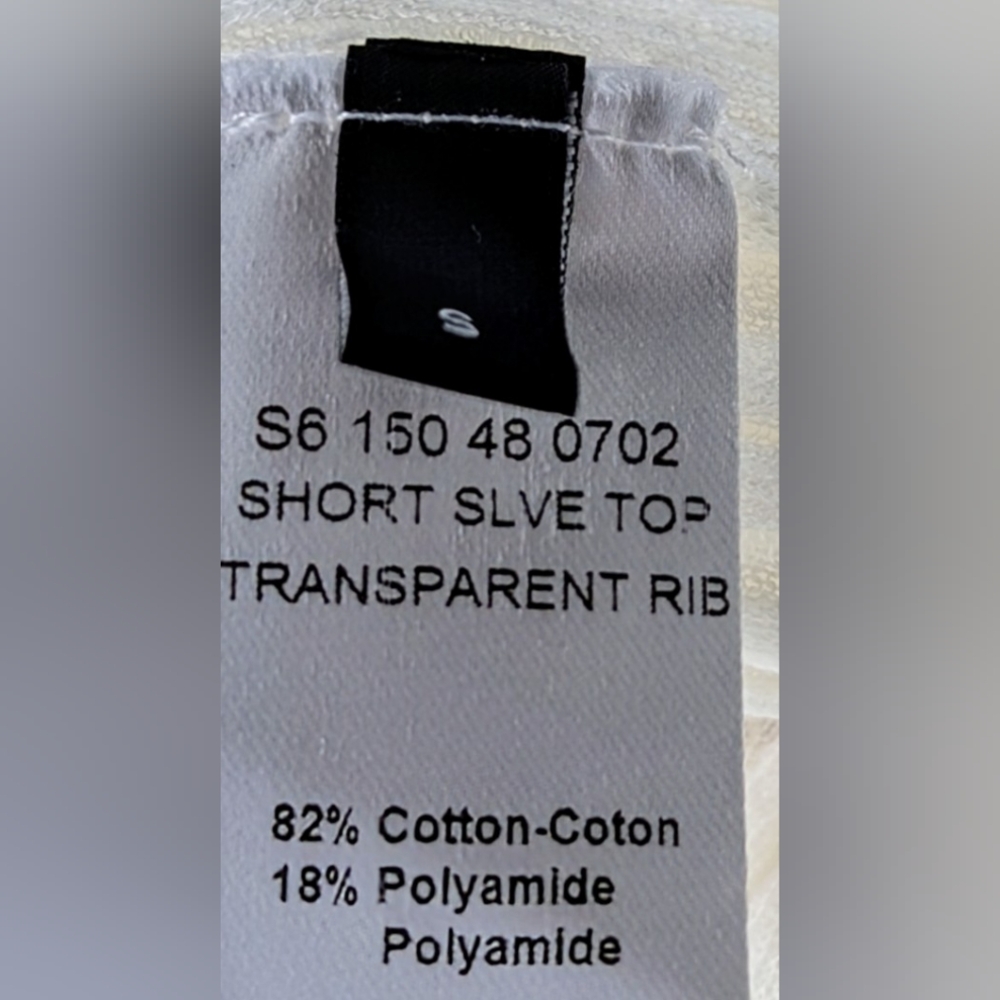JOSEPH Transparent Rib Short Sleeve Top - Picture 4 of 4
